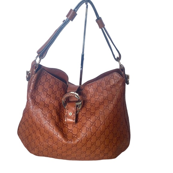 Gucci Handbags - Gucci Guccissima GG brown leather bag